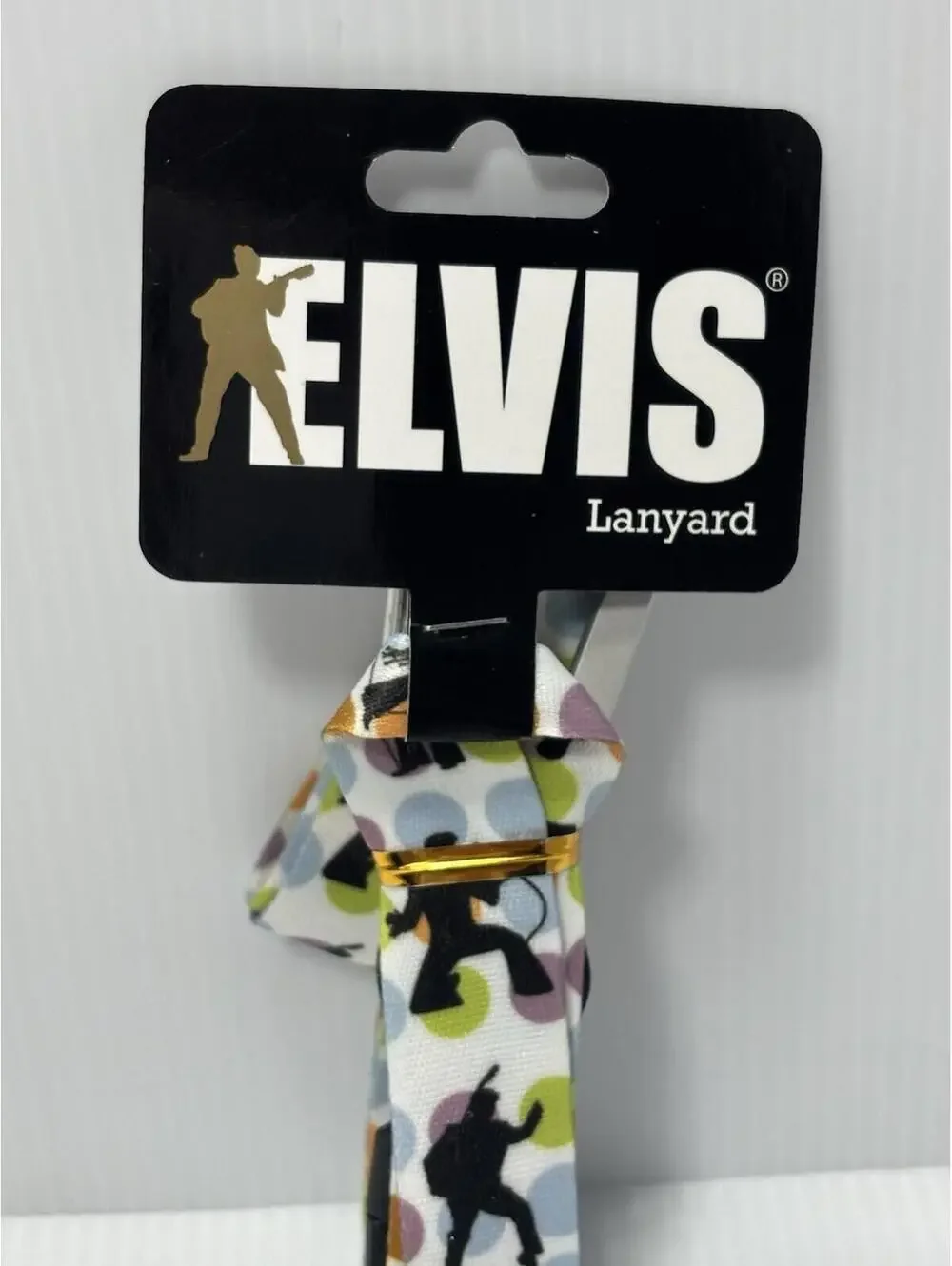 Elvis Presley Lanyard Camouflage Army Silhouette ID Badge Keys Holder, New